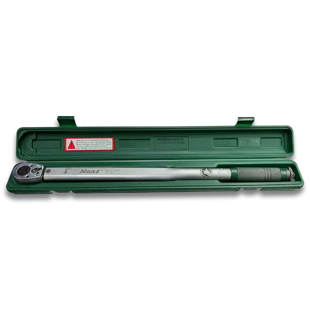 Hans 4171NF Click Torque Wrench 1/2" Drive x 50-250 ft.lb. 25"