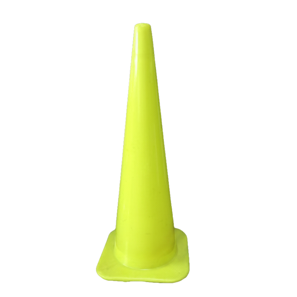 Hayashi Rubber Traffic Cone 36" - Neon Green