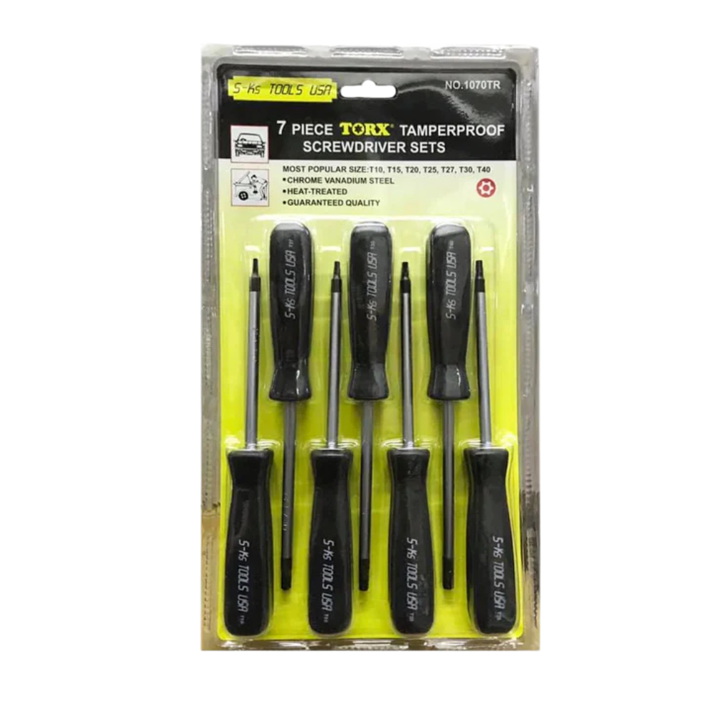 OSK 1070TR 7pcs. Torx Tamperproof Screwdriver Set