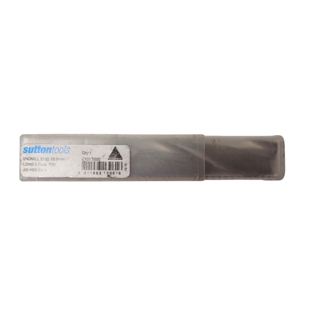 Sutton HSS Cobalt 8% Long 2-Flute End Mill