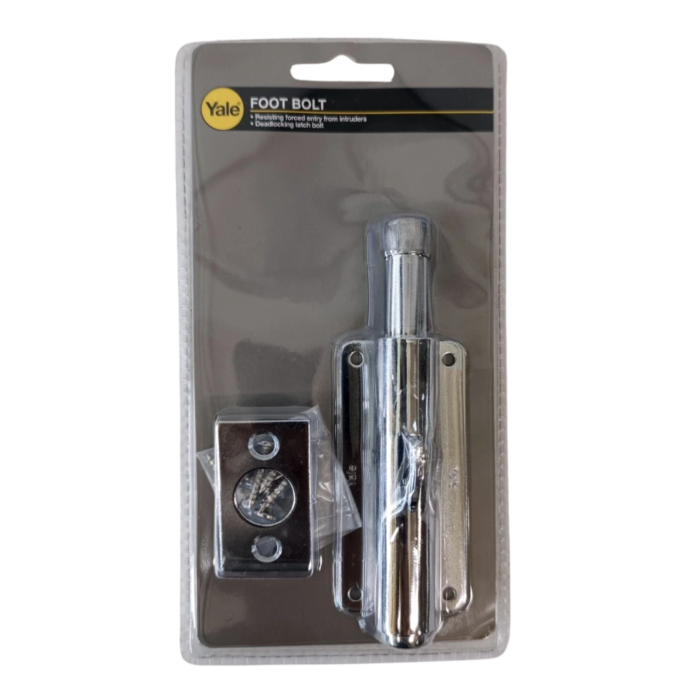 Yale Foot Bolt - Chrome V1031 US26 - Image 2